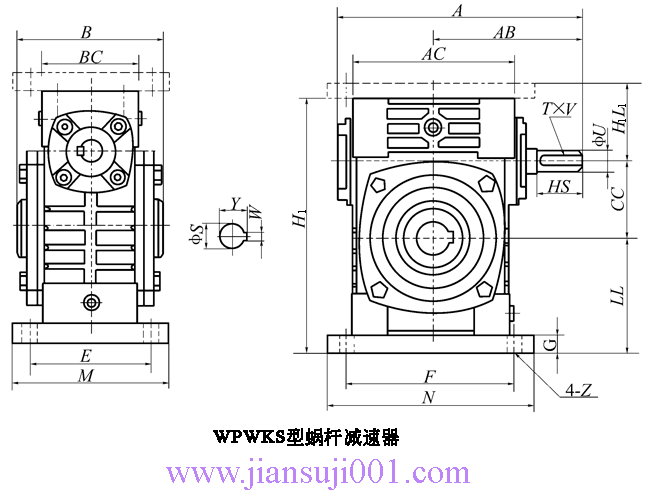 WP、WD型蝸桿減速機